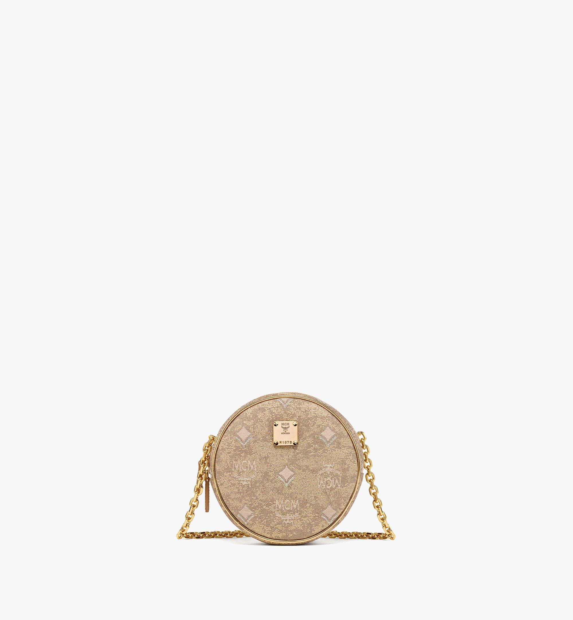Orkestra Crossbody-Bag aus goldenem Monogramm-Jacquard 1